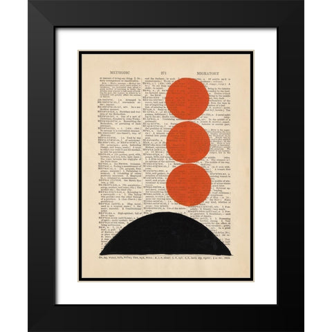 Modern Definition IX Black Modern Wood Framed Art Print with Double Matting by Stramel, Renee W.