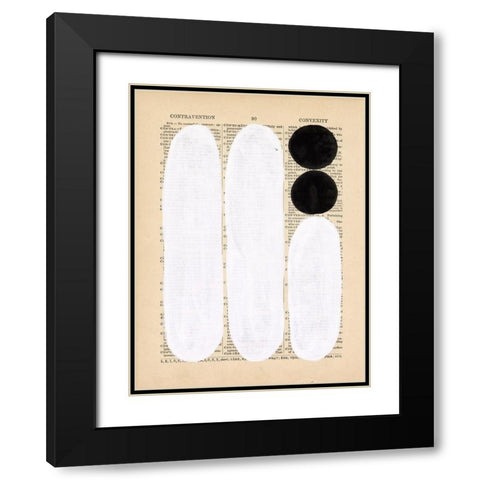 Modern Quotation I Black Modern Wood Framed Art Print with Double Matting by Stramel, Renee W.