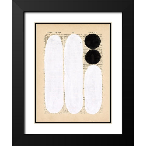 Modern Quotation I Black Modern Wood Framed Art Print with Double Matting by Stramel, Renee W.