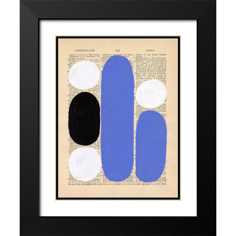 Modern Quotation II Black Modern Wood Framed Art Print with Double Matting by Stramel, Renee W.