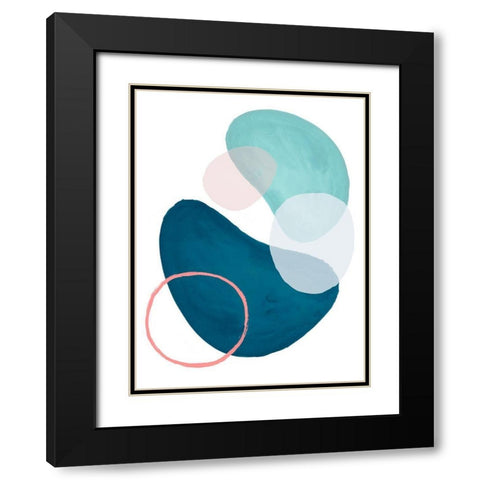 Mod Oasis II Black Modern Wood Framed Art Print with Double Matting by Parker, Jennifer Paxton