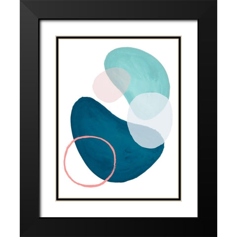 Mod Oasis II Black Modern Wood Framed Art Print with Double Matting by Parker, Jennifer Paxton