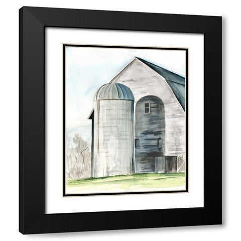 3-UP Weathered Barn I Black Modern Wood Framed Art Print with Double Matting by Parker, Jennifer Paxton