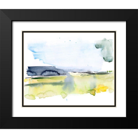 Paynes Gray Plains II Black Modern Wood Framed Art Print with Double Matting by Parker, Jennifer Paxton