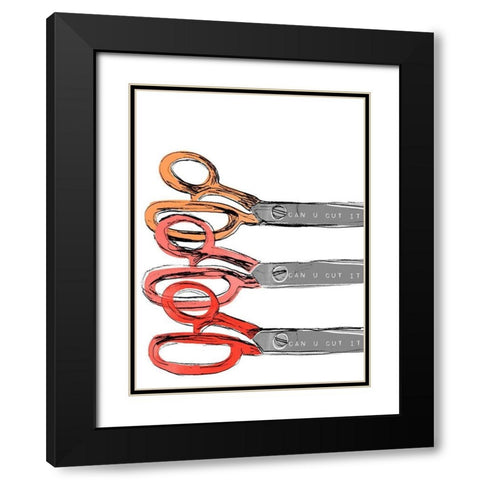 School Days III Black Modern Wood Framed Art Print with Double Matting by Vess, June Erica