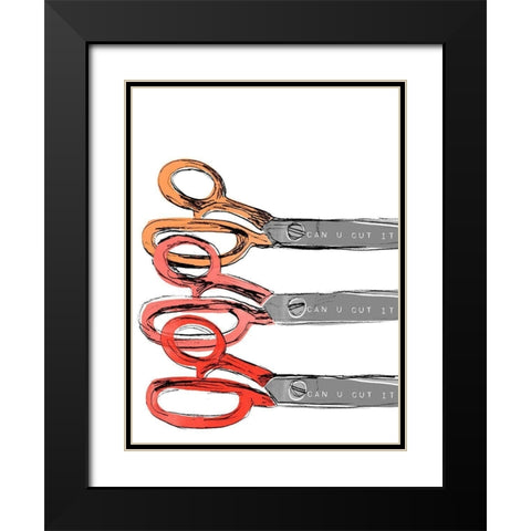 School Days III Black Modern Wood Framed Art Print with Double Matting by Vess, June Erica