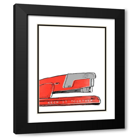 School Days IV Black Modern Wood Framed Art Print with Double Matting by Vess, June Erica