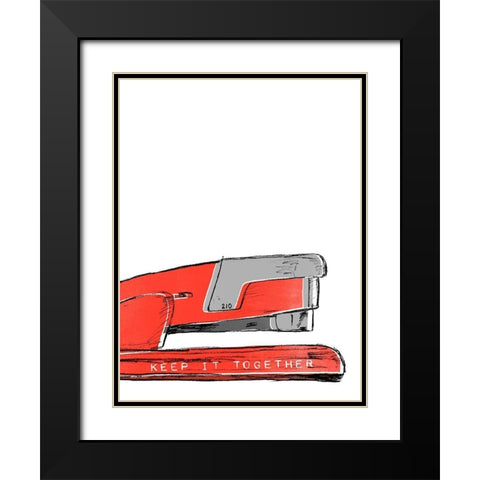 School Days IV Black Modern Wood Framed Art Print with Double Matting by Vess, June Erica
