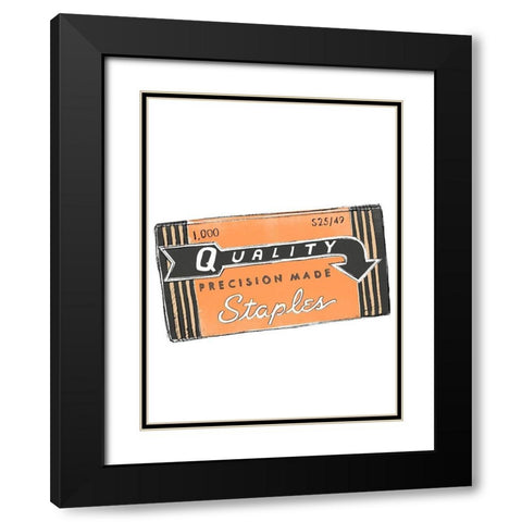 School Days V Black Modern Wood Framed Art Print with Double Matting by Vess, June Erica