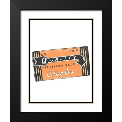 School Days V Black Modern Wood Framed Art Print with Double Matting by Vess, June Erica