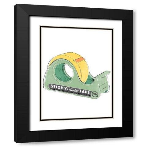 School Days VI Black Modern Wood Framed Art Print with Double Matting by Vess, June Erica