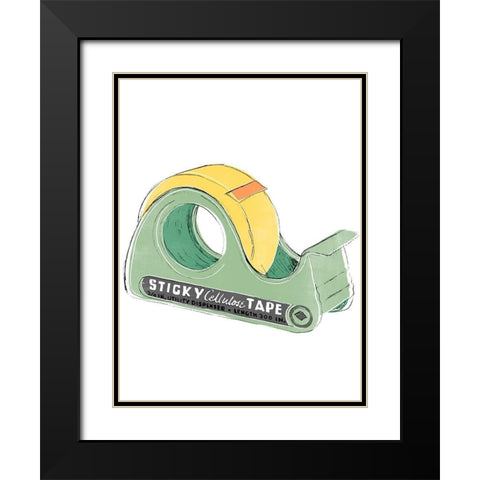 School Days VI Black Modern Wood Framed Art Print with Double Matting by Vess, June Erica