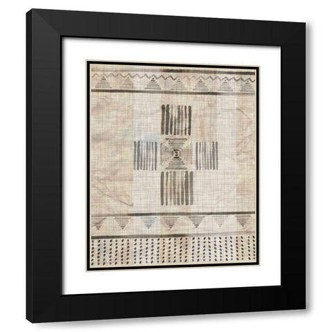 Moroccan Fringe I Black Modern Wood Framed Art Print with Double Matting by Parker, Jennifer Paxton
