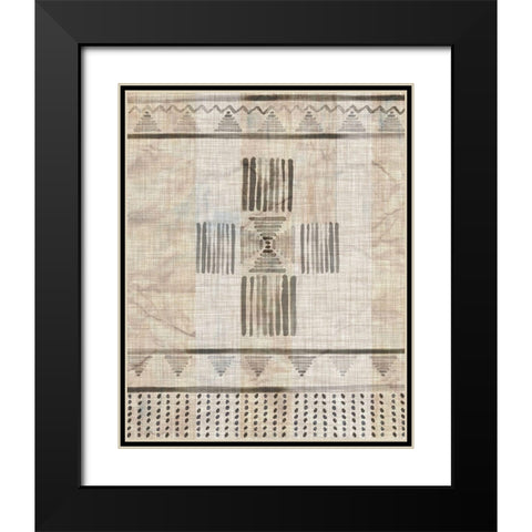 Moroccan Fringe I Black Modern Wood Framed Art Print with Double Matting by Parker, Jennifer Paxton