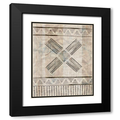 Moroccan Fringe I Black Modern Wood Framed Art Print with Double Matting by Parker, Jennifer Paxton