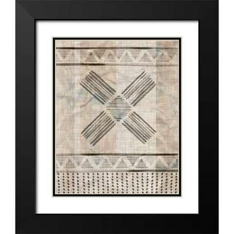 Moroccan Fringe I Black Modern Wood Framed Art Print with Double Matting by Parker, Jennifer Paxton