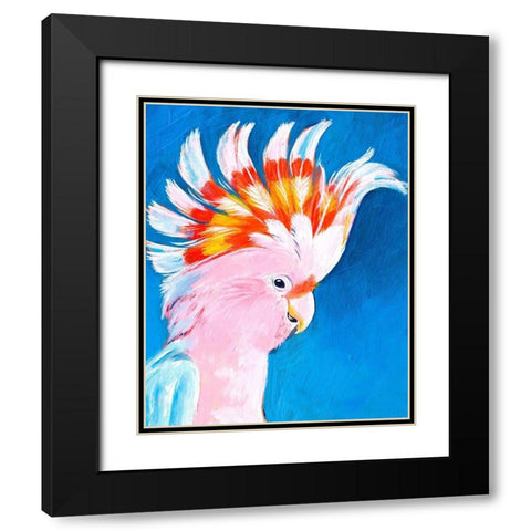 Neon Mohawk II Black Modern Wood Framed Art Print with Double Matting by Parker, Jennifer Paxton