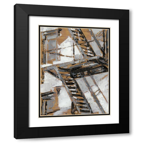 Escape I Black Modern Wood Framed Art Print with Double Matting by Harper, Ethan