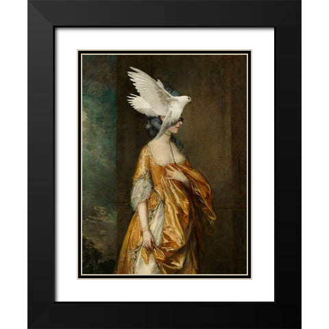 Flightless Bird II Black Modern Wood Framed Art Print with Double Matting by Barnes, Victoria