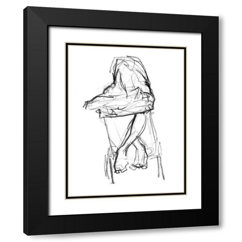 Contemplate II Black Modern Wood Framed Art Print with Double Matting by Parker, Jennifer Paxton