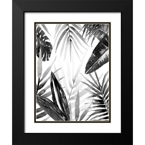 Jungle Walk I Black Modern Wood Framed Art Print with Double Matting by Warren, Annie