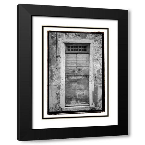 Timeworn Black Modern Wood Framed Art Print with Double Matting by DeNardo, Laura