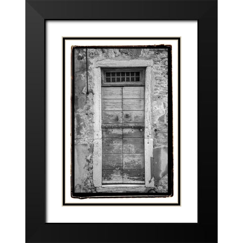 Timeworn Black Modern Wood Framed Art Print with Double Matting by DeNardo, Laura