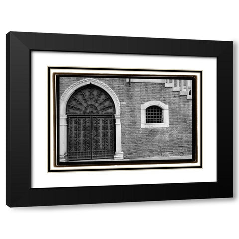 Venice Facade II Black Modern Wood Framed Art Print with Double Matting by DeNardo, Laura