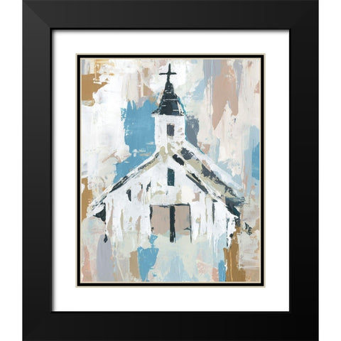 Sunday Chapel I Black Modern Wood Framed Art Print with Double Matting by Warren, Annie
