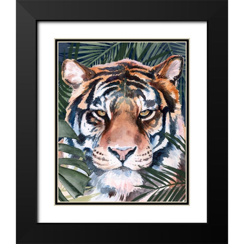 Jungle Cat I Black Modern Wood Framed Art Print with Double Matting by Parker, Jennifer Paxton