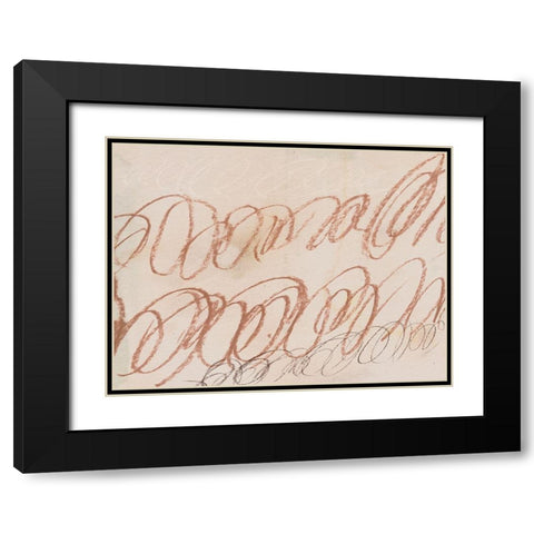 Squiggles I Black Modern Wood Framed Art Print with Double Matting by Parker, Jennifer Paxton