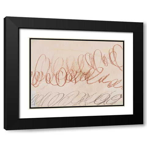 Squiggles II Black Modern Wood Framed Art Print with Double Matting by Parker, Jennifer Paxton