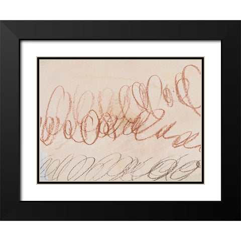 Squiggles II Black Modern Wood Framed Art Print with Double Matting by Parker, Jennifer Paxton