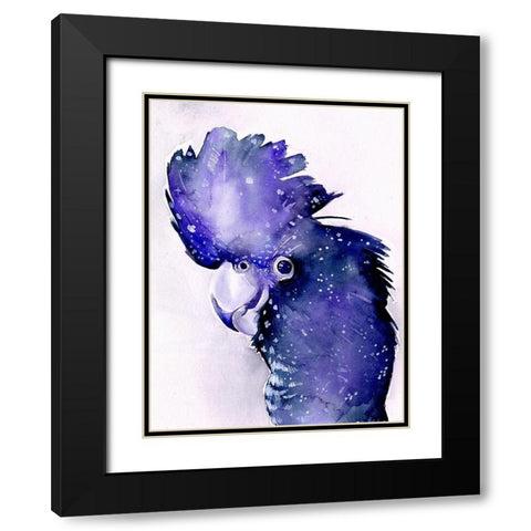 Celestial Cockatoos II Black Modern Wood Framed Art Print with Double Matting by Parker, Jennifer Paxton