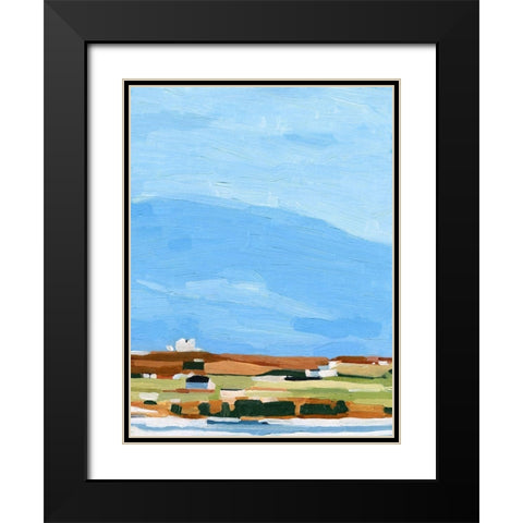 Color Field Landscape II Black Modern Wood Framed Art Print with Double Matting by Scarvey, Emma