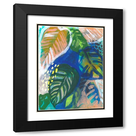 Hazy Jungle II Black Modern Wood Framed Art Print with Double Matting by Parker, Jennifer Paxton