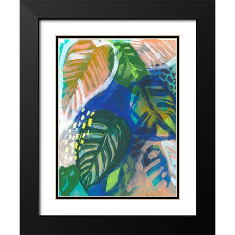Hazy Jungle II Black Modern Wood Framed Art Print with Double Matting by Parker, Jennifer Paxton