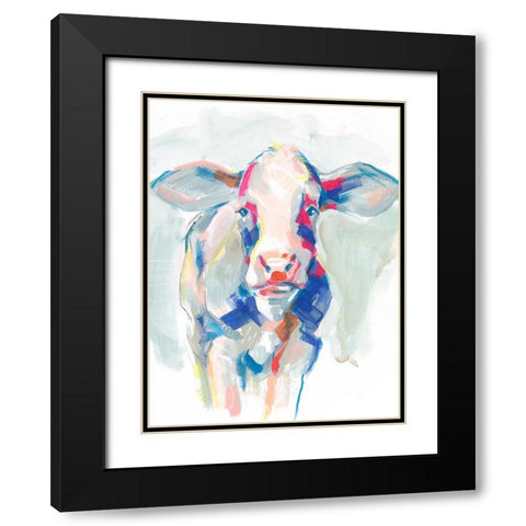 Fluorescent Farm I Black Modern Wood Framed Art Print with Double Matting by Parker, Jennifer Paxton
