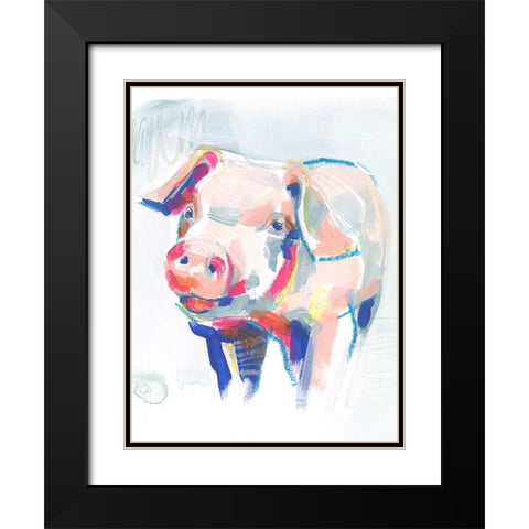 Fluorescent Farm IV Black Modern Wood Framed Art Print with Double Matting by Parker, Jennifer Paxton