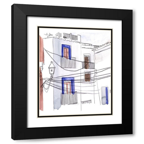 Alley Light I Black Modern Wood Framed Art Print with Double Matting by Parker, Jennifer Paxton