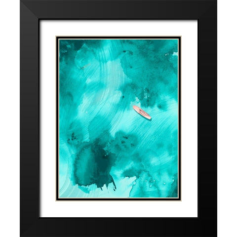 On the Outside II Black Modern Wood Framed Art Print with Double Matting by Parker, Jennifer Paxton