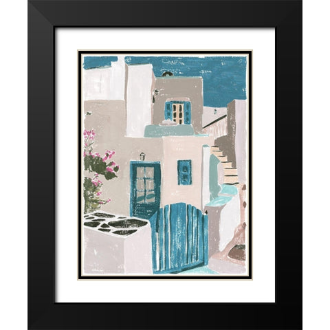 La Isla II Black Modern Wood Framed Art Print with Double Matting by Wang, Melissa