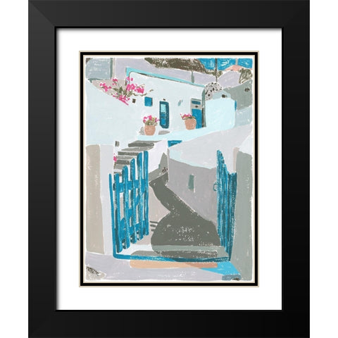 La Isla III Black Modern Wood Framed Art Print with Double Matting by Wang, Melissa