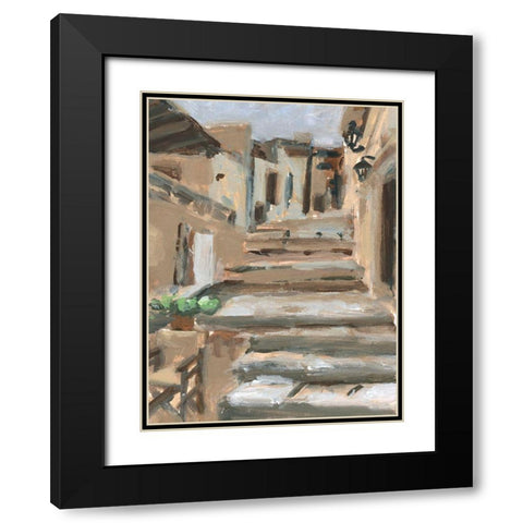 Dusky Alley II Black Modern Wood Framed Art Print with Double Matting by Wang, Melissa