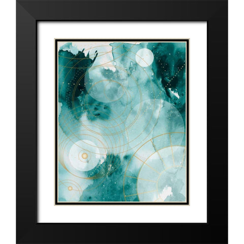 Magical Graduation Stars I Black Modern Wood Framed Art Print with Double Matting by Parker, Jennifer Paxton