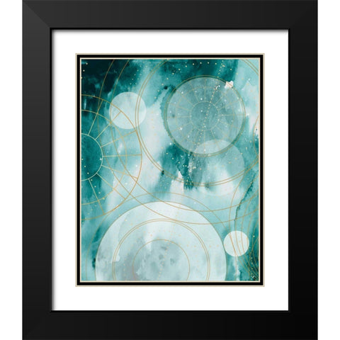 Magical Graduation Stars II Black Modern Wood Framed Art Print with Double Matting by Parker, Jennifer Paxton