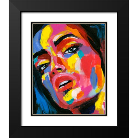Prismatic Pout I Black Modern Wood Framed Art Print with Double Matting by Warren, Annie