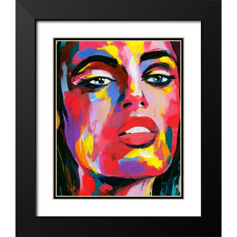 Prismatic Pout III Black Modern Wood Framed Art Print with Double Matting by Warren, Annie