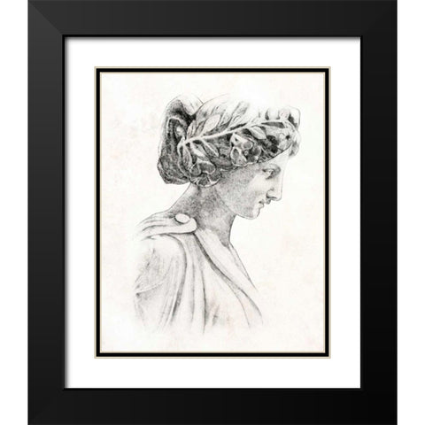 Greek Statue I Black Modern Wood Framed Art Print with Double Matting by Warren, Annie