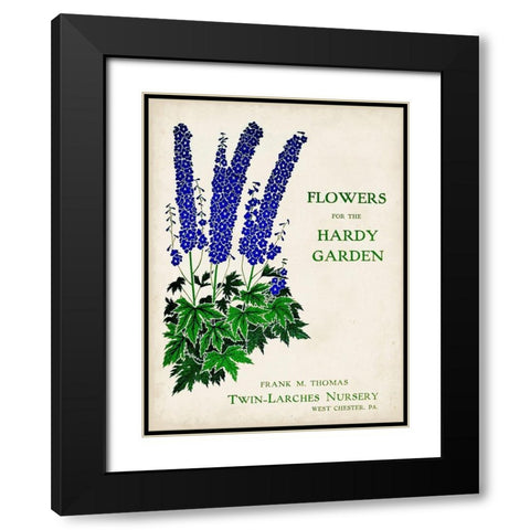 Antique Seed Packets II Black Modern Wood Framed Art Print with Double Matting by Unknown
